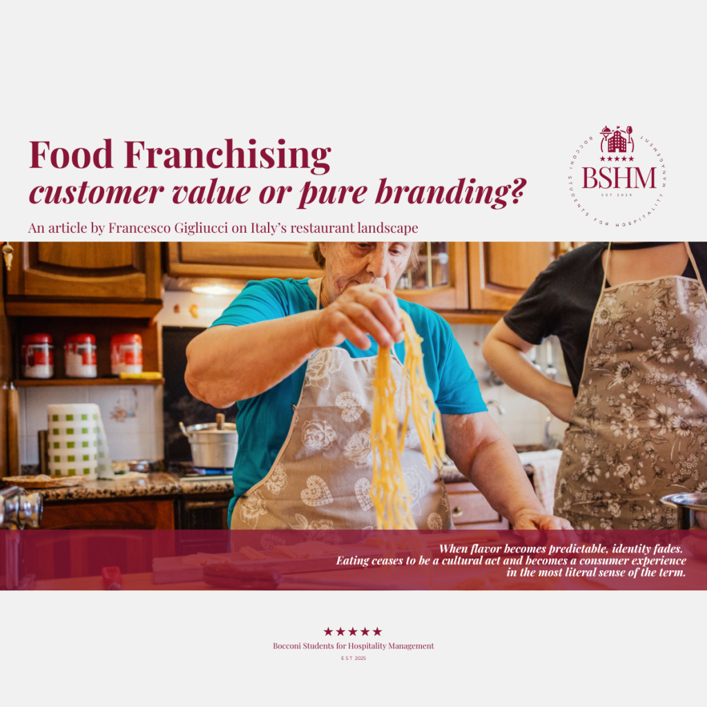 Food Franchising: Customer Value or Pure Branding?